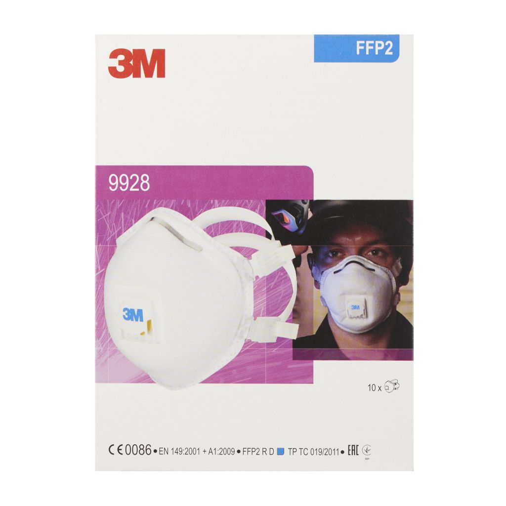 3M™ Schweißrauch-Atemschutzmaske, FFP2, mit Ventil, 9928